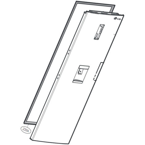 Joint de porte ( partie réfrigérateur ) (ADX73591425) Réfrigérateur, congélateur LG