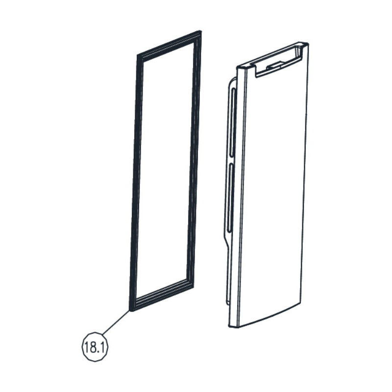 Proline - Joint de porte (Partie réfrigérateur, repère 18.1)