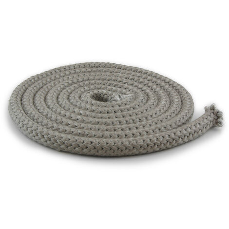 Joint d'étanchéité Joint de poêle, corde en fibre de verre, 2 mètres, blanc, remplacement, Joint de porte de poêle, 18mmx2m