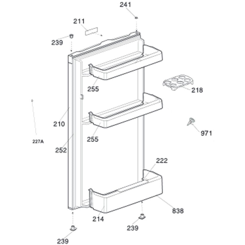 Beko - Joint de porte (repère 252)