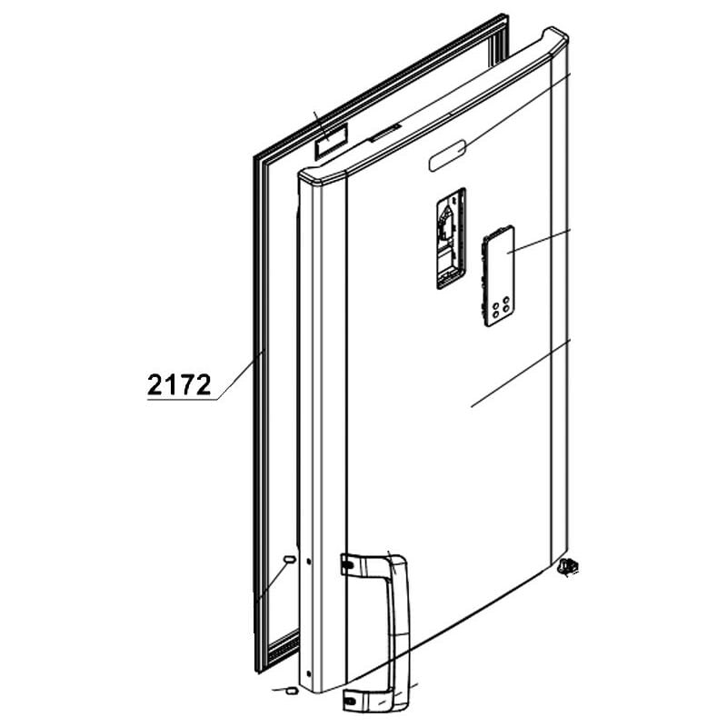 Image of Guarnizione porta frigorifero (codice 2172) - Frigorifero, congelatore Beko 4357582