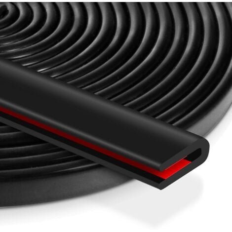 JALLERIA Joint de protection bord de tôle en caoutchouc, adhésif fort et résistant, pour portières de voiture, fenêtres, plaques métalliques et coins de table, protection bord tranchant, flexible et durable