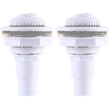 Joint de raccord de jet de retour complet pour piscine hors sol 2 pièces et adaptateur de tuyau mâle 1-1/2 pouce et écrou 3/4 pouce