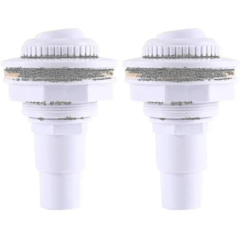 Joint de raccord de jet de retour complet pour piscine hors sol 2 pièces et adaptateur de tuyau mâle 1-1/2 pouce et écrou 3/4 pouce