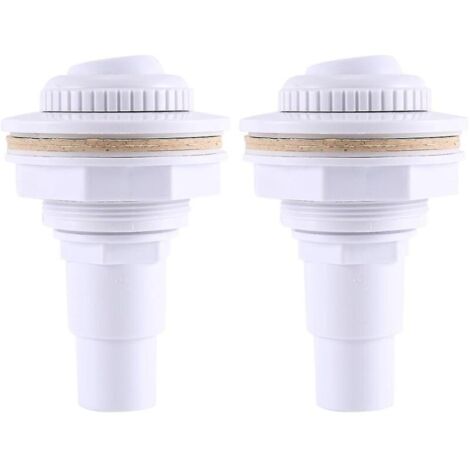 Joint de raccord de jet de retour complet pour piscine hors sol 2 pièces et adaptateur de tuyau mâle 1-1/2 pouce et écrou 3/4 pouce