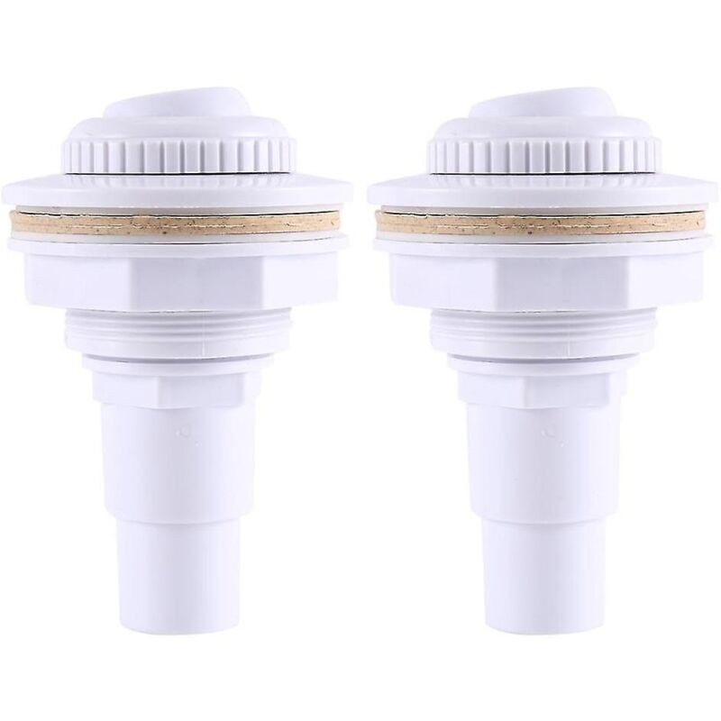 Joint de raccord de jet de retour complet pour piscine hors sol 2 pièces et adaptateur de tuyau mâle 1-1/2 pouce et écrou 3/4 pouce