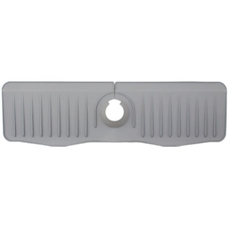 Joint de Robinet en Silicone Épais Gris - Anti-Éclaboussures pour Lavabo et Toilette