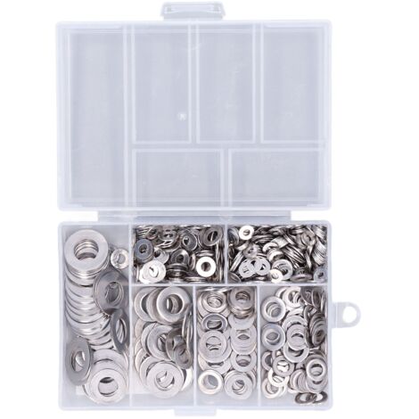 Joint de Rondelle Kit 660 Pièces M3 M4 M5 M6 M8 M10 Assortiment Inox 304 Accessoire