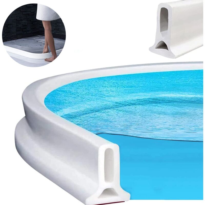 Feiyue - Joint de salle de douche, joint d'étanchéité en silicone pour salle de bain, joint d'étanchéité pour paroi de douche