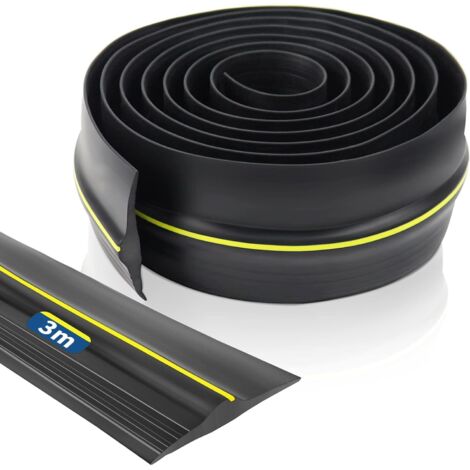 Joint de seuil de porte de garage en caoutchouc EPDM 3 m – Résistant aux intempéries – Largeur 90 mm – Installation rapide