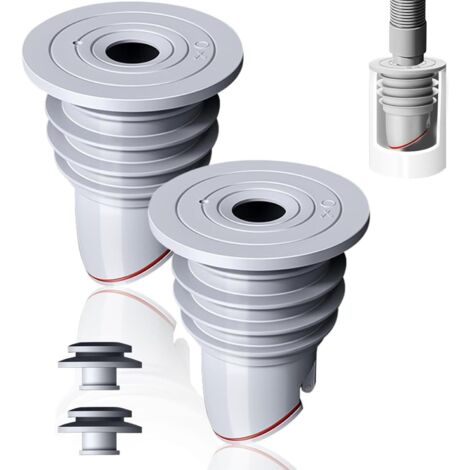 Joint de Tuyau de Machine à Lave, 2 PCS Joint de tuyau en Silicone,Cuisine Salle de Bain Tuyau de vidange égout Joint Anneau Anti Odeur Bouchon d'étanchéité pour réservoirs de vidange(45-50CM)