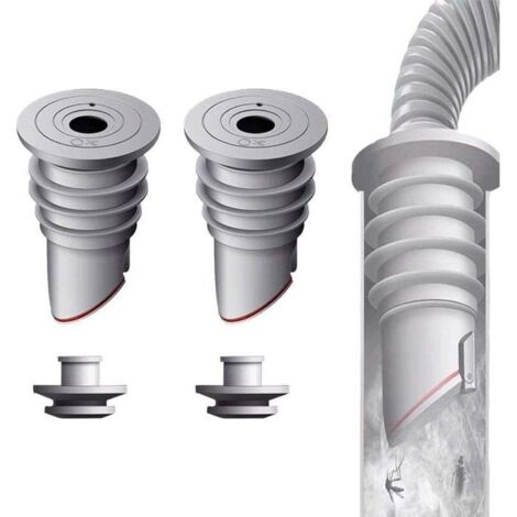 Joint de tuyau de machine à laver, 2 pièces bouchon de désodorisant gris 35-40 mm bouchon d'étanchéité de vidange de machine à laver, joint de vidange de désodorisant domestique