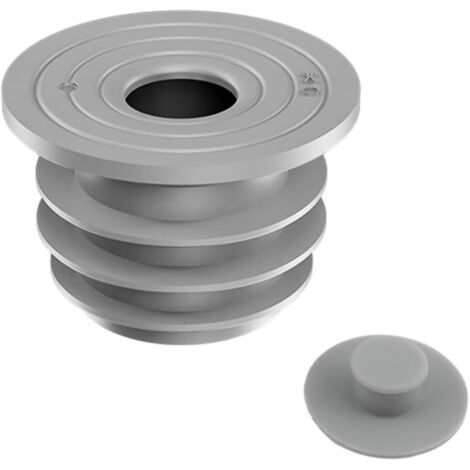 Joint de Tuyau de Machine à Laver, Bouchon Anti-Odeur pour Cuisine et Salle de Bain, Joint d'Étanchéité pour Tuyau de Vidange d'Eau, pour Tuyaux de 45-50MM Canalisations d'Évier Gris (M)