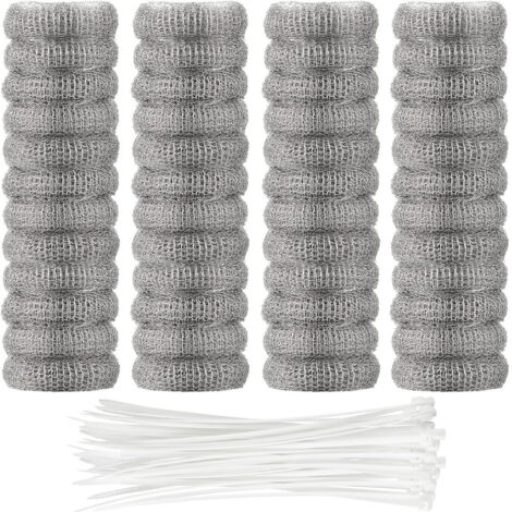 Joint de tuyau de machine à laver, filtre en acier inoxydable 304 avec attaches, maille métallique, 48 pièces, robinet, cuve de lavage