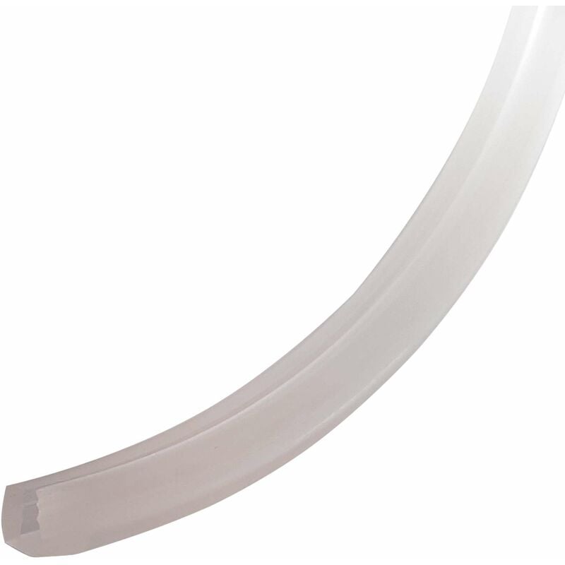 Joint de verre vitre miroir d'épaisseur 4 - 4,5mm en silicone translucide asymétrique Profil Meuble Rainure Nervure Armoire Dressing Vitrine