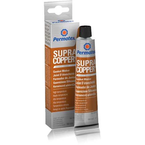 Joint d'étanchéité cuivre 80ml – Résiste à -54°C à +370°C – Non corrosif et sans odeur – Pour collecteurs d’échappement et carters d’huile – Permatex