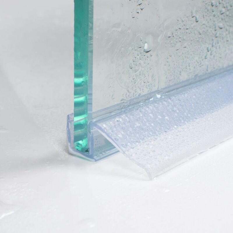Jamais utilisé ] - Joint d'étanchéité de douche bas Universel Schulte 100 cm recoupable, pour porte coulissante 8 mm, E100058-8-1