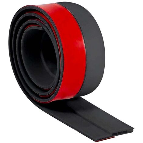 Joint d'étanchéité de porte 1 m, coupe-froid, insonorisant, isolant thermique, auto-adhésif, noir