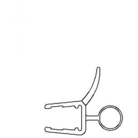 Joint d'etancheite de sol Jumbo pour verre trempe de 5-6mm, Ref. 102117 102117.