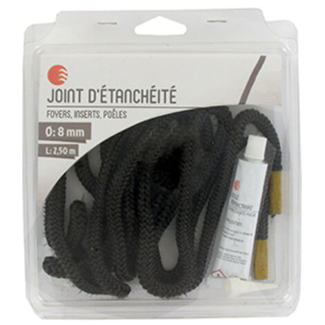 Joint D'étanchéité Des Foyers, Inserts Et Poêles (sans Amiante) De ø: 8 - Longueur 2,50 M. Pl