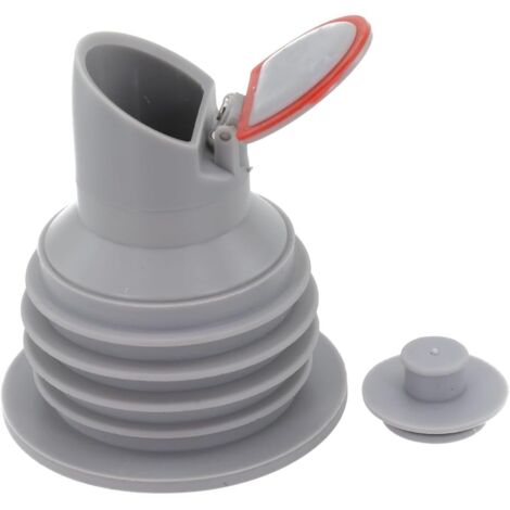 Joint d'étanchéité en silicone à 7 couches, anti-odeur et anti-débordement avec rebond automatique à 90° pour évier de cuisine, salle de bain, machine à laver, gris (2 60-65 mm)