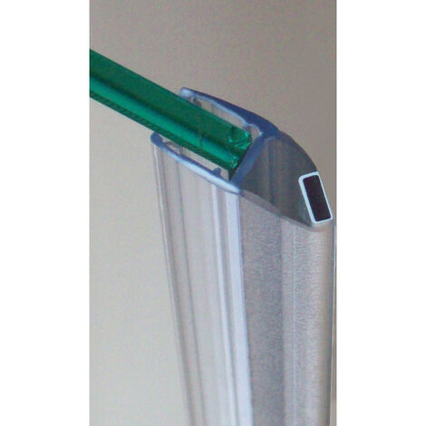 Joint d'étancheité magnétique - Pour verre d'épaisseur : 6 à 8 mm - Largeur : 26 mm - Décor : Translucide - Longueur : 2000 mm - Matériau : PVC - ADLER - Longueur : 2000 mm