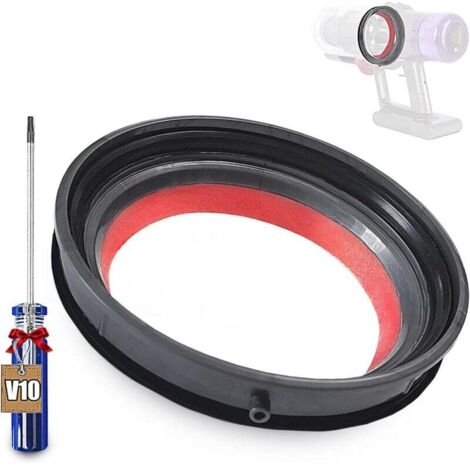 Joint d'étanchéité pour bac à poussière compatible Dyson V10, joints d'étanchéité pour bac à poussière avec tournevis pour Dyson V10/SV12, pièces de rechange pour aspirateur Dyson (pour Dyson V10 SV12