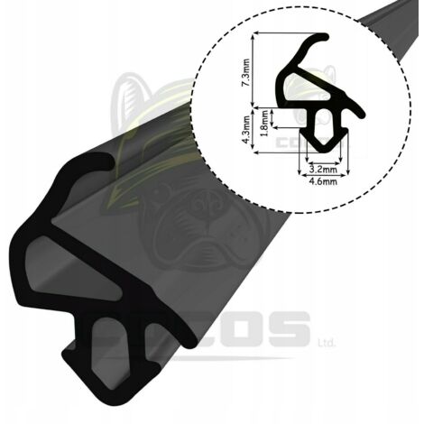 Joint d'étanchéité pour fenêtres PVC S-1559 ALUPLAST NOIR 1m