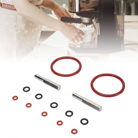 Joint d'étanchéité pour machine à café - Kit de réparation et maintenance avec outils - 12 pièces silicone O-ring food grade - Pour réparation machine espresso et cafetière