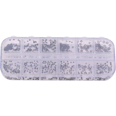 Joint d'étanchéité pour montre, 12 tailles de 1,4 à 2,8 mm, boîte de joints toriques pour couronne et étanchéité étanche