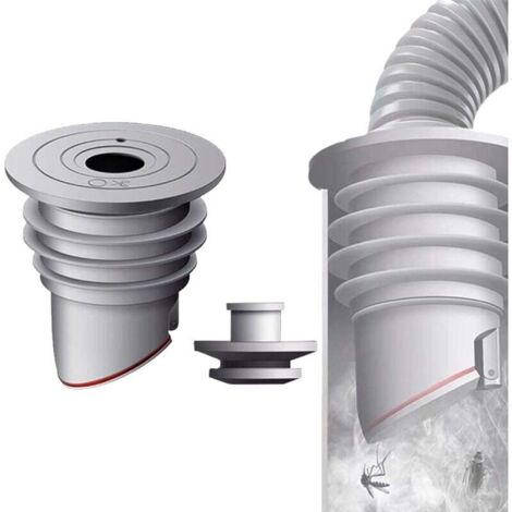 Joint d'étanchéité pour tuyau de machine à laver 45-50 mm, bouchon déodorant gris, joint d'étanchéité pour tuyau de machine à laver, joint d'étanchéité pour tuyau de vidange de machine à laver