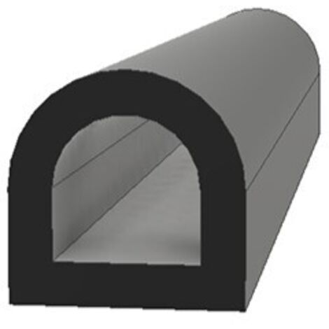Joint d'étanchéité RS PRO noir, 20m x 8 mm x 8mm ( Prix pour Bobine de 20 Mètres )
