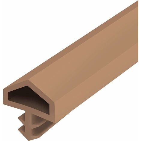 Joint d'isolation pour portes intérieures feuillure 10mm hauteur 5,5mm Calfeutrage Rainure Garniture Isolant Protection Rénovation Etanchéité Economie, PVC beige 10 mètres