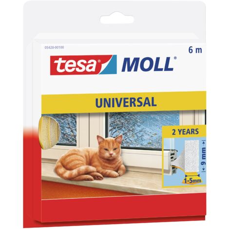 Joint en bande tesamoll® tesa 05428-00100-00 blanc (L x l) 6 m x 9 mm caoutchouc 1 pc(s)