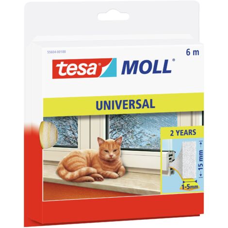 Joint en bande tesamoll® tesa 55604-00100-00 blanc (L x l) 6 m x 15 mm caoutchouc 1 pc(s) S16619