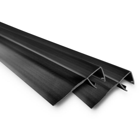Joint en forme de plume Armazi pour verre 7-8 mm 90 noir 10 pièces.