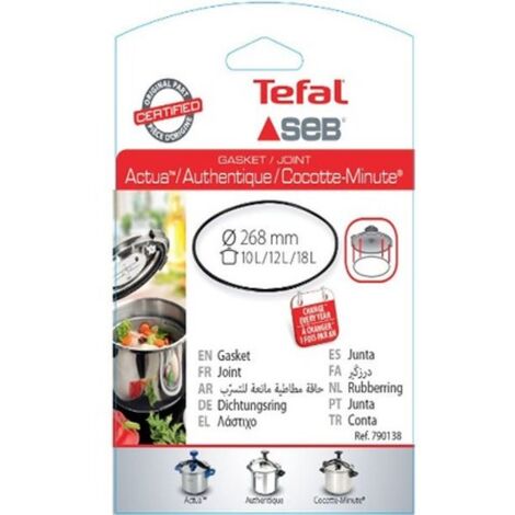 Joint en silicone pour autocuiseur SEB 10/12/18L – Diamètre 26,8 cm – Remplacement annuel pour cuisson sécurisée – Hobbytech