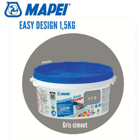 Joint époxy Kerapoxy Easy Design MAPEI  113 Gris ciment - 1,5 Kg