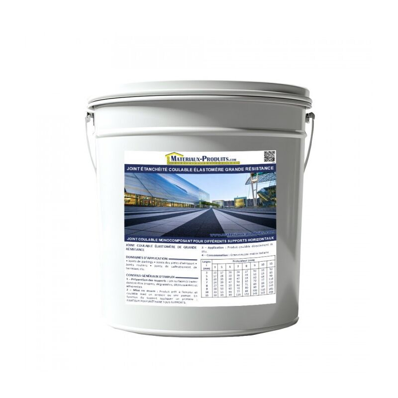 Matpro - Joint étanchéité coulable élastomère grande résistance - 5 Kg Blanc