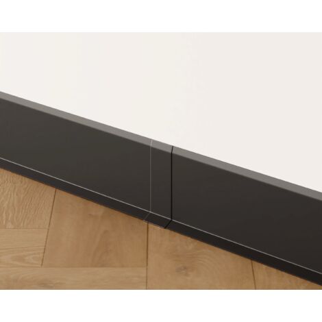Joint FI pour socle F en acier inoxydable 8cm x 3cm x 1.2cm - noir mat