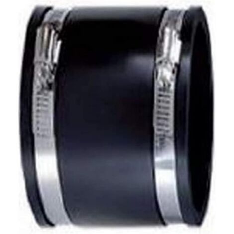 Joint flexible en élastomère, Diamètre intérieur 40 mm  diamètre extérieur 50 mm  hauteur 90 mm — extrêmement flexible  — Noir