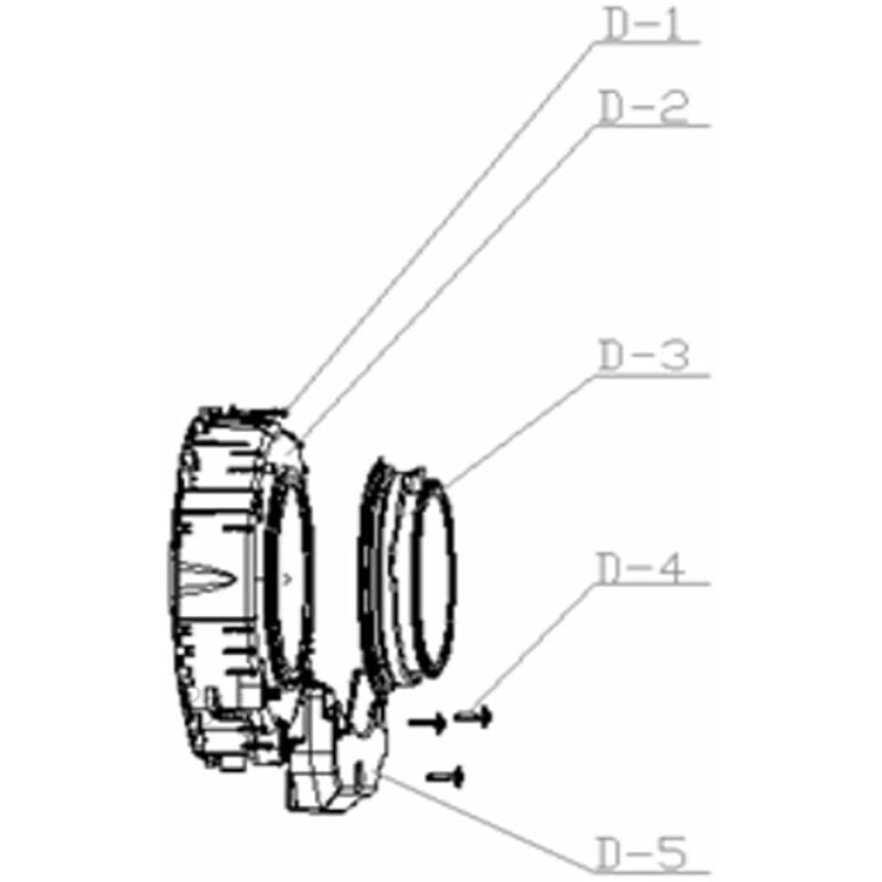 Amsta - Joint Hublot repère D-3 (LA002334) Lave-linge schneider