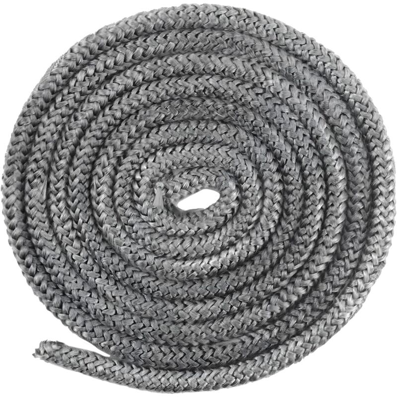 Joint Insert Cheminée 10mm x 2,5m Joint Tressé pour Insert et Poêle Joint de cheminée Joint de Porte en Fibre de Verre pour Poêle, Cheminée, Tube