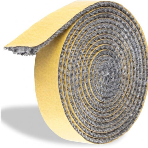 Joint Insert Cheminée, Joints Tressé Auto-adhésive pour Poêle, Cheminée, Tube Poele, Porte de Four, Joints D'étanchéité Résistante à la Chaleur (3mm x 20mm x 2m)