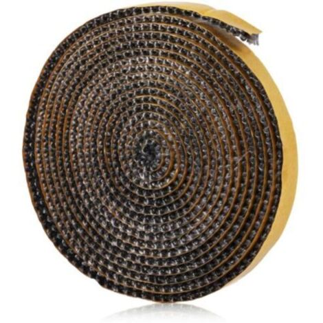 Joint Insert Cheminée, Joints Tressé Auto-adhésive pour Poêle, Cheminée, Tube Poele, Porte de Four, Joints D'étanchéité Résistante à la Chaleur (3mm x 20mm x 2m)