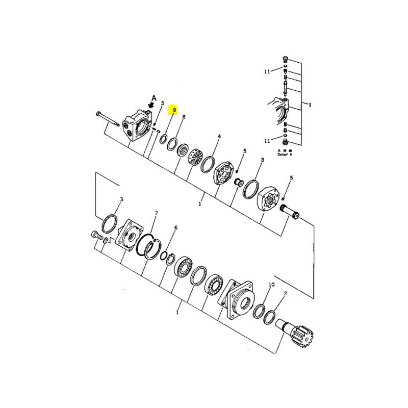 Joint Komatsu 20N-60-16190