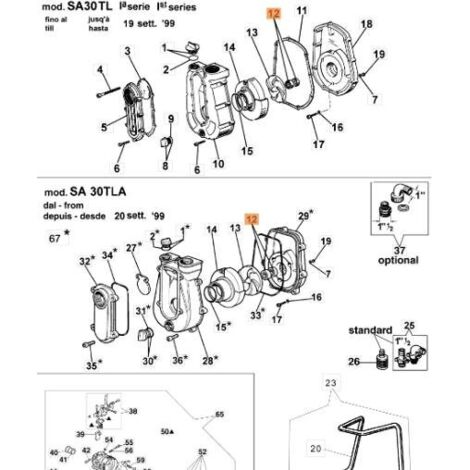 JOINT MÉCANIQUE COMPLET 17X38X8 T.15X32X13 ORIGINAL EMAK 321000004