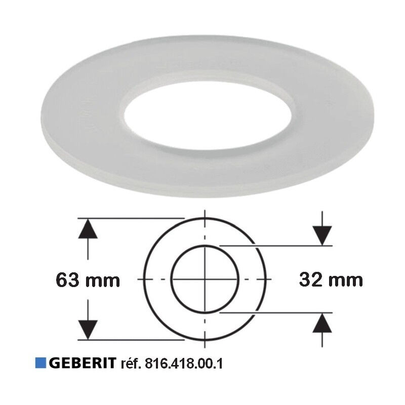 Geberit Heberglockendichtung d 63x23 mm zu 110.000/ 500/ 600 bis Modell 74 891015001