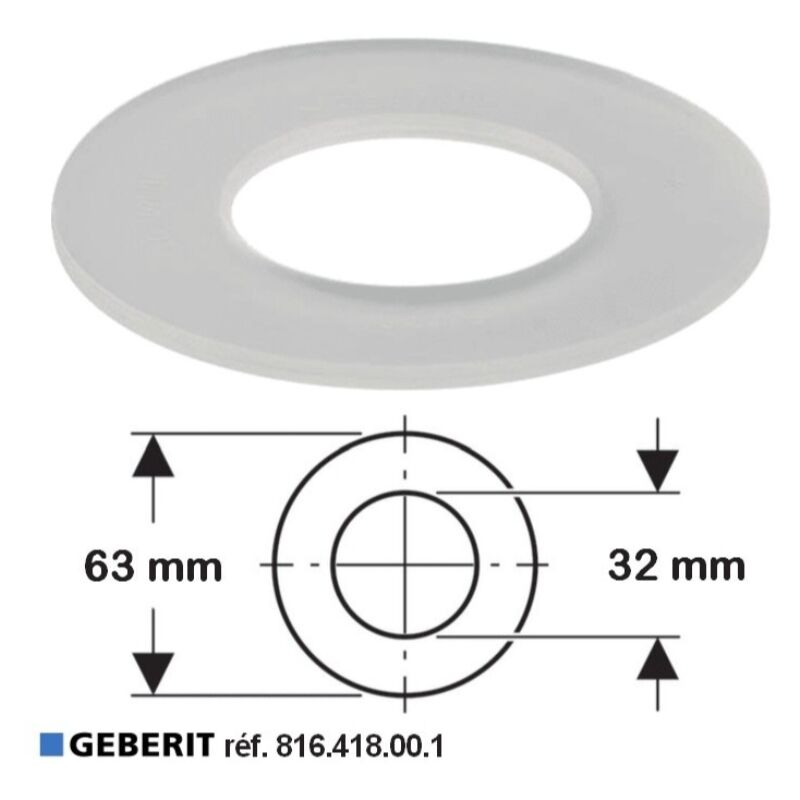 Joint de cloche 63x32mm - GEBERIT - 816.418.00.1
