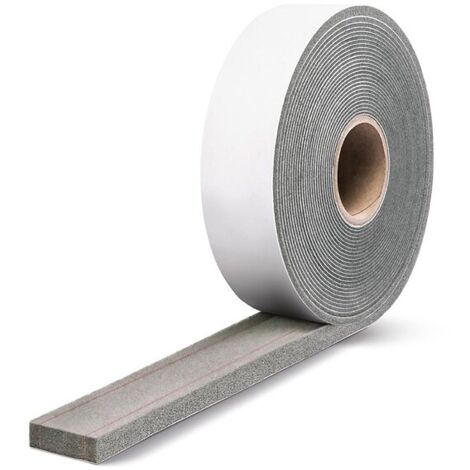Joint mousse polyuréthane imprégnée triple fonction 600 Pa Classe 1 MI 2408 X 3FB adhésive 56mmx11,7m étanchéité 10/20mm - KISO